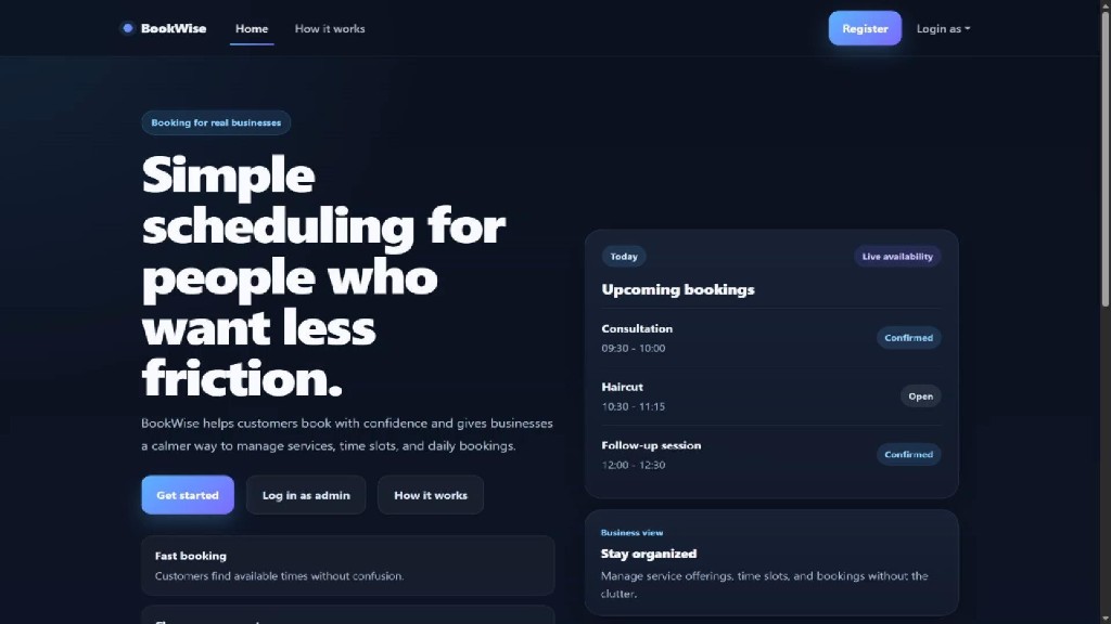 BookWise app preview